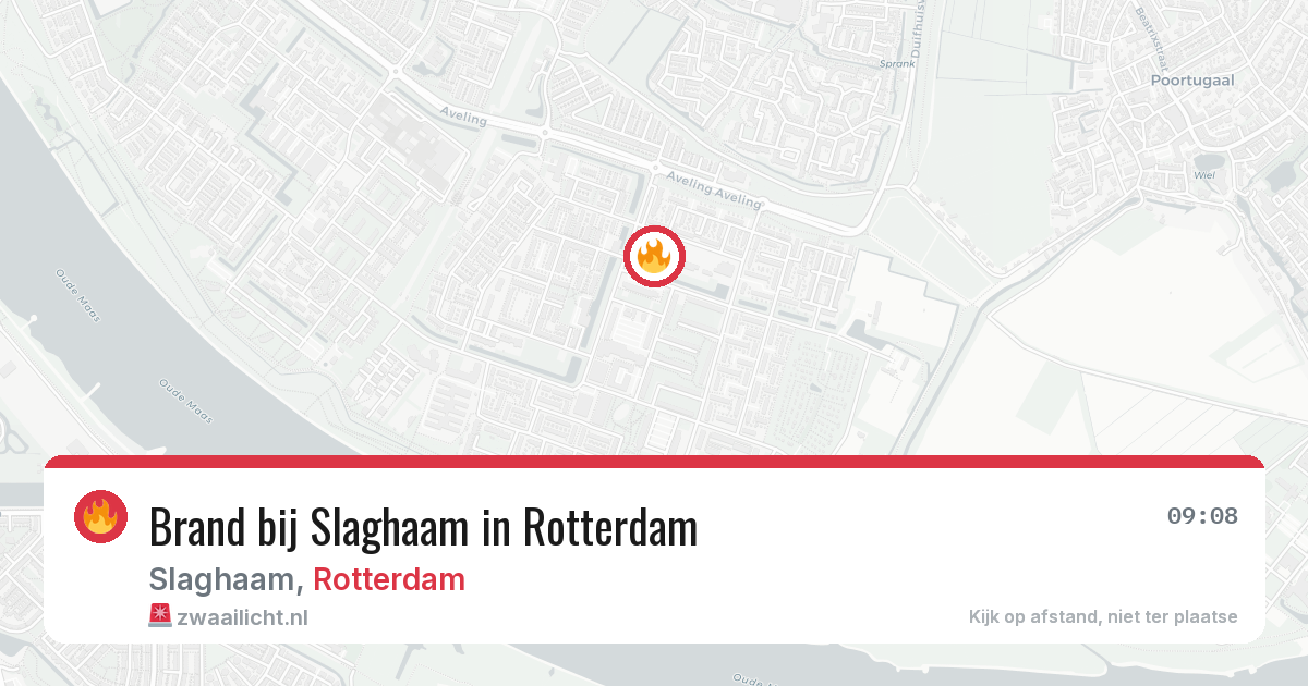 Brand bij Slaghaam in Rotterdam — 15 jun 2026