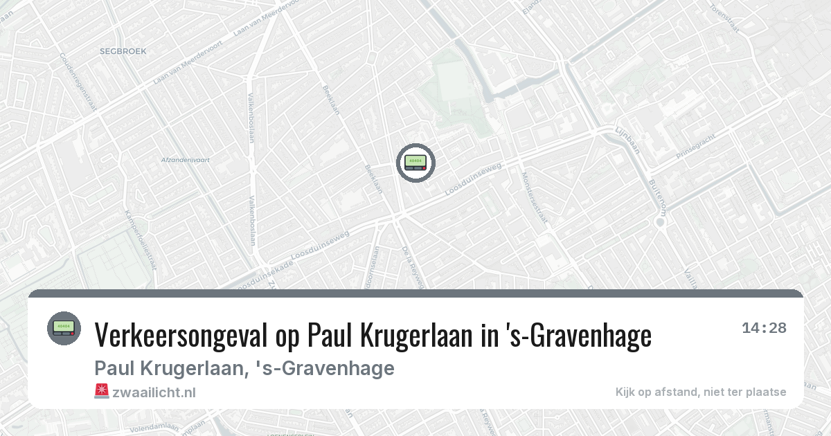 Verkeersongeval op Paul Krugerlaan in 's-Gravenhage — 5 feb 2026