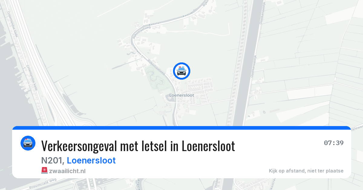 Verkeersongeval met letsel in Loenersloot — 15 mrt 2026