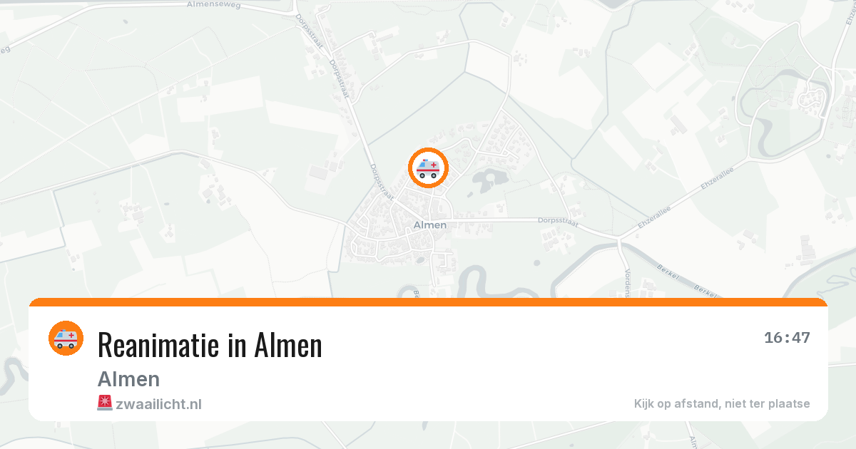 Reanimatie in Almen — 11 jul 2026