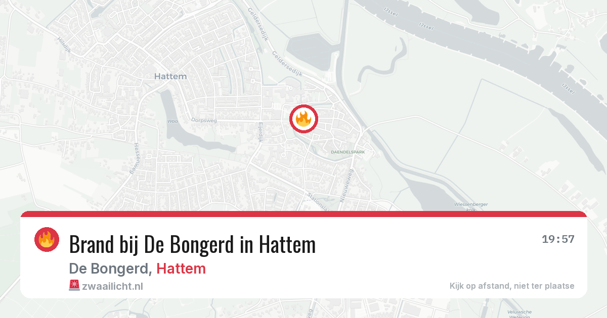 Brand bij De Bongerd in Hattem — 9 mei 2026