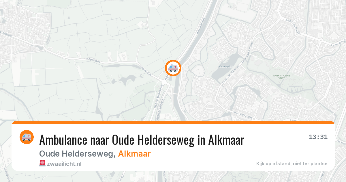 Ambulance naar Oude Helderseweg in Alkmaar — 9 aug 2026