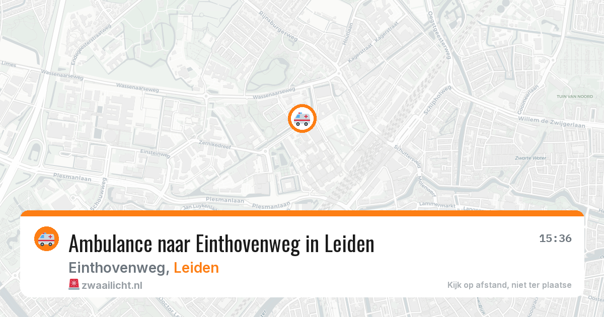 Ambulance naar Einthovenweg in Leiden — 10 aug 2026