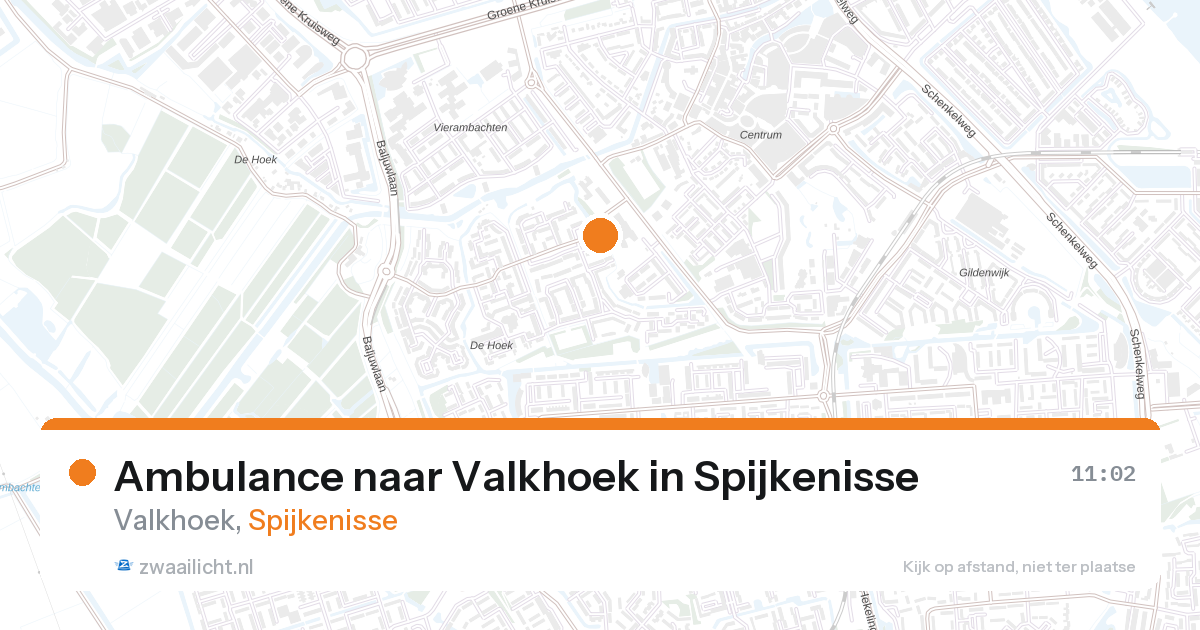 Ambulance naar Valkhoek in Spijkenisse — 27 aug 2026