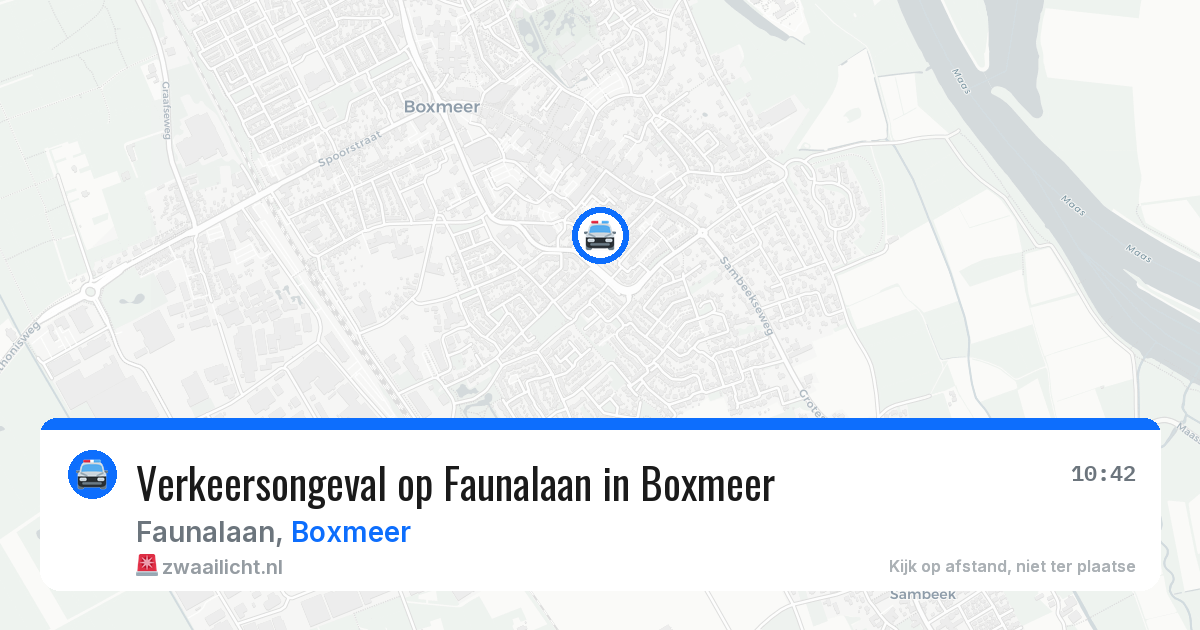 Verkeersongeval op Faunalaan in Boxmeer — 1 mei 2026