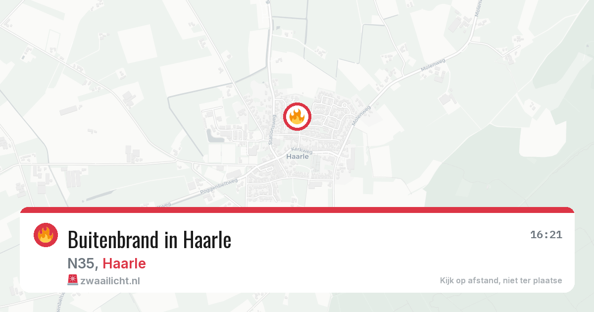 Buitenbrand in Haarle — 25 apr 2026