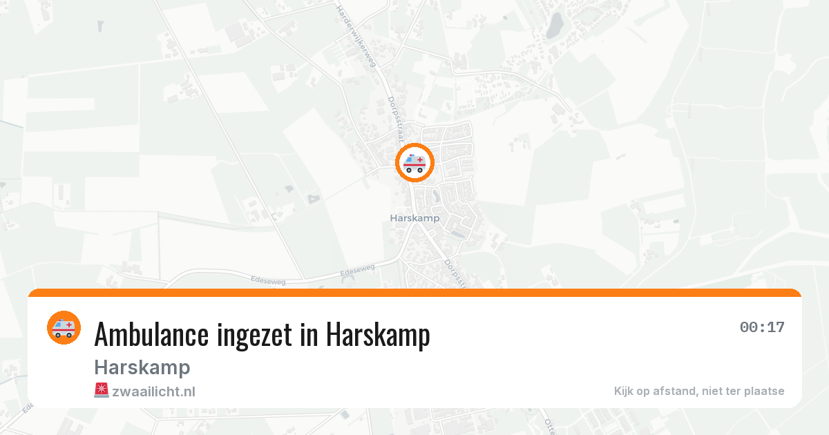 Ambulance ingezet in Harskamp — 25 mei 2026