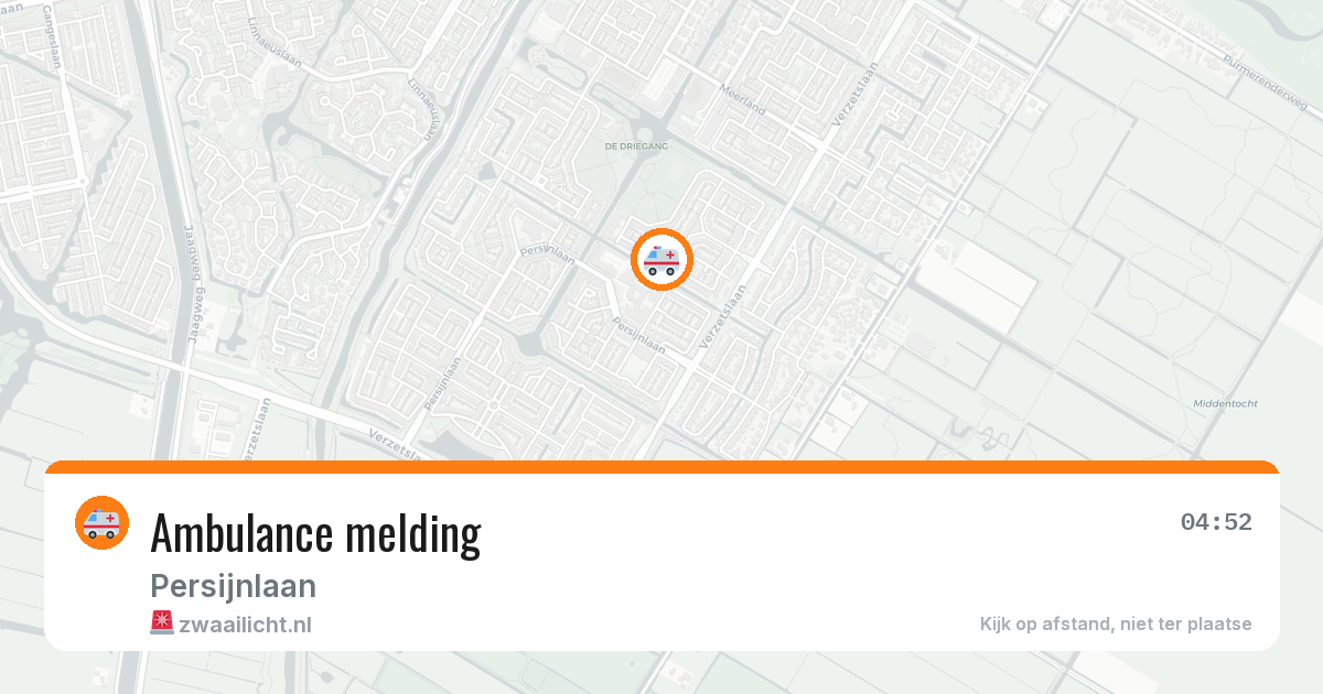 Ambulance melding — 13 jun 2026