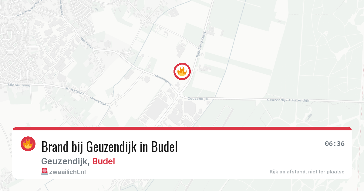 Brand bij Geuzendijk in Budel — 3 mei 2026