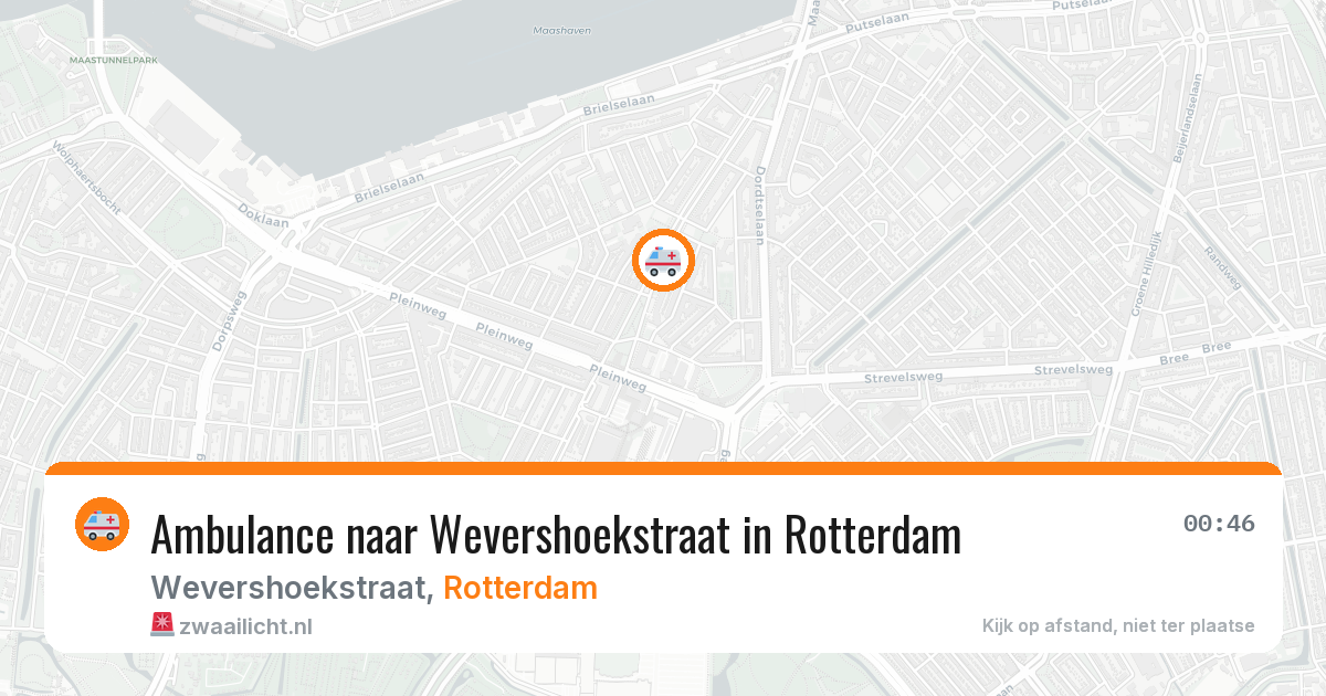 Ambulance naar Wevershoekstraat in Rotterdam — 29 jan 2026