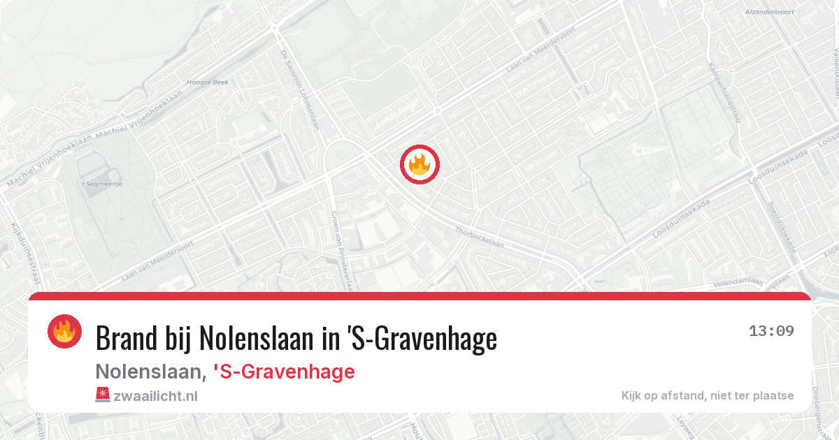 Brand bij Nolenslaan in 'S-Gravenhage — 5 mei 2026
