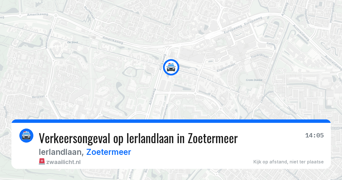 Verkeersongeval op Ierlandlaan in Zoetermeer — 2 mei 2026