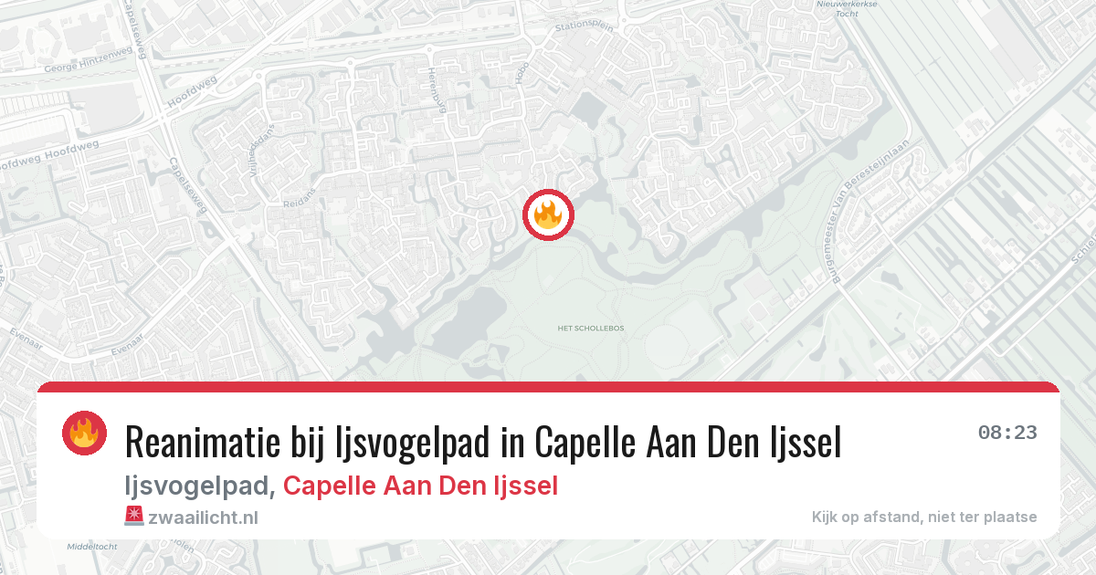 Reanimatie bij Ijsvogelpad in Capelle Aan Den Ijssel — 29 mei 2026
