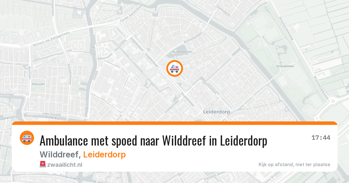 Ambulance met spoed naar Wilddreef in Leiderdorp — 1 jul 2026