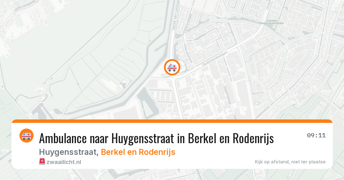 Ambulance naar Huygensstraat in Berkel en Rodenrijs — 18 jun 2026
