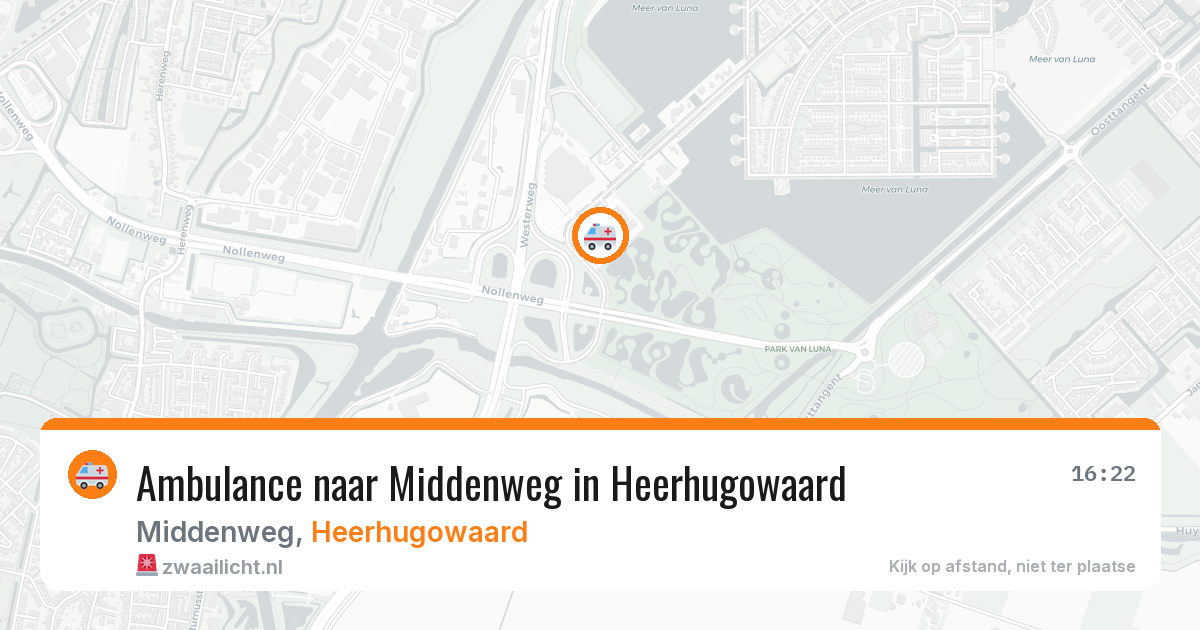 Ambulance naar Middenweg in Heerhugowaard — 25 mrt 2026