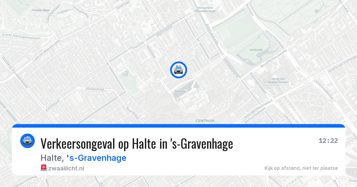 Verkeersongeval op Halte in 's-Gravenhage — 5 aug 2026