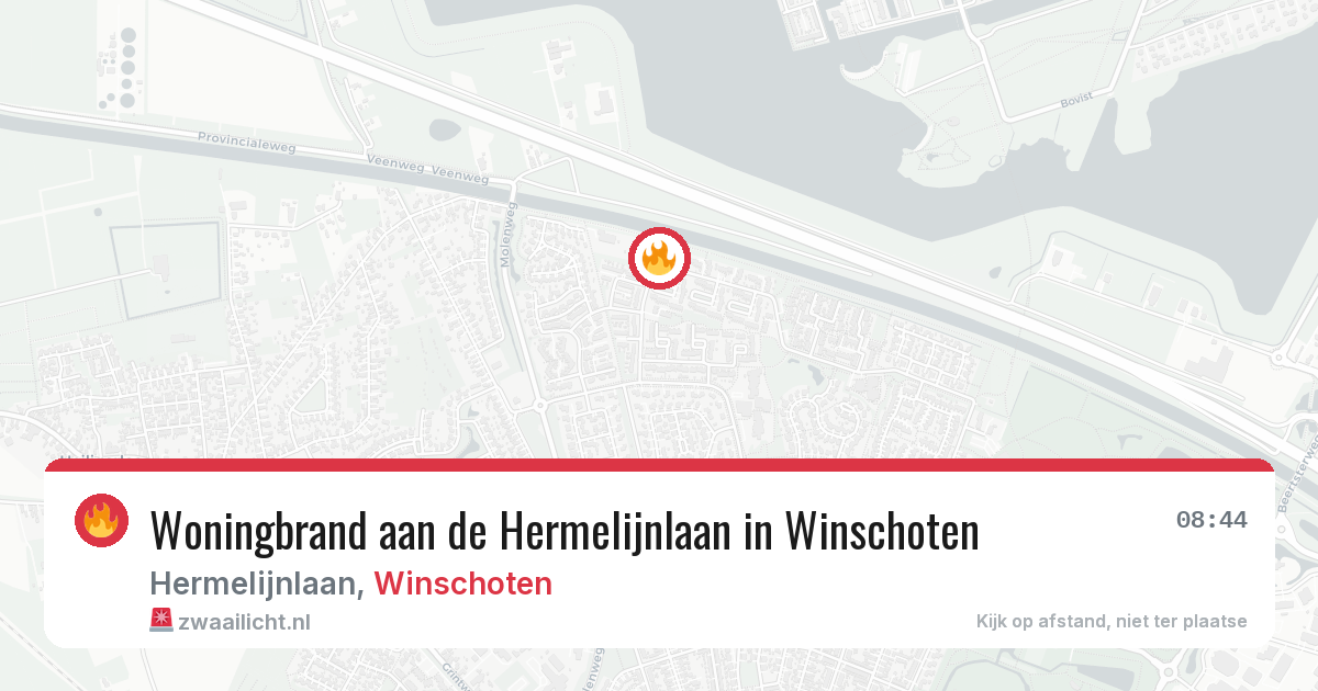 Woningbrand aan de Hermelijnlaan in Winschoten — 2 jun 2026