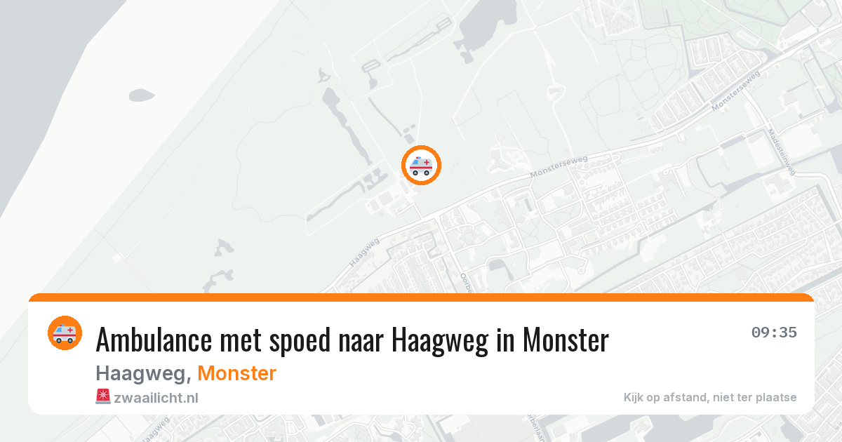 Ambulance met spoed naar Haagweg in Monster — 28 jul 2026