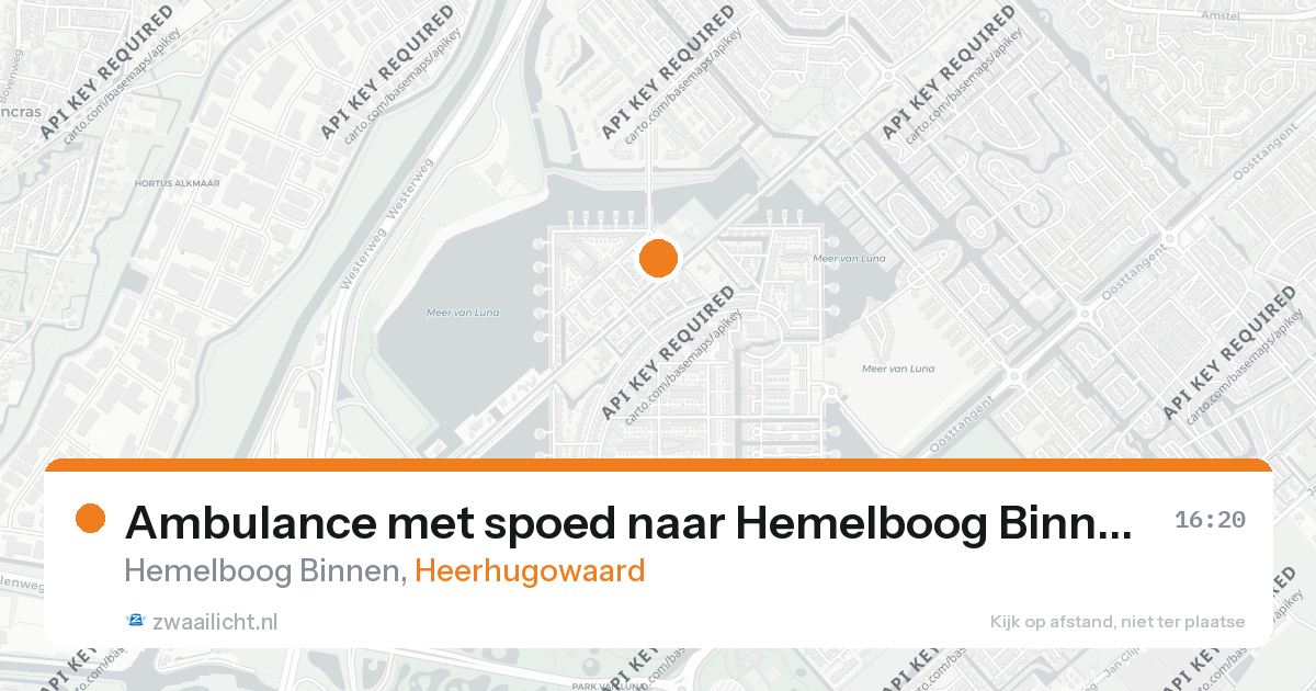 Ambulance met spoed naar Hemelboog Binnen in Heerhugowaard — 26 aug 2026