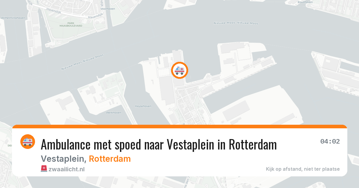 Ambulance met spoed naar Vestaplein in Rotterdam — 23 mei 2026