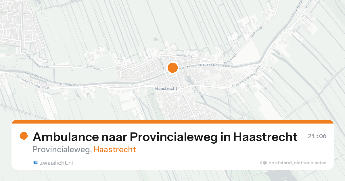 Ambulance naar Provincialeweg in Haastrecht — 18 aug 2026