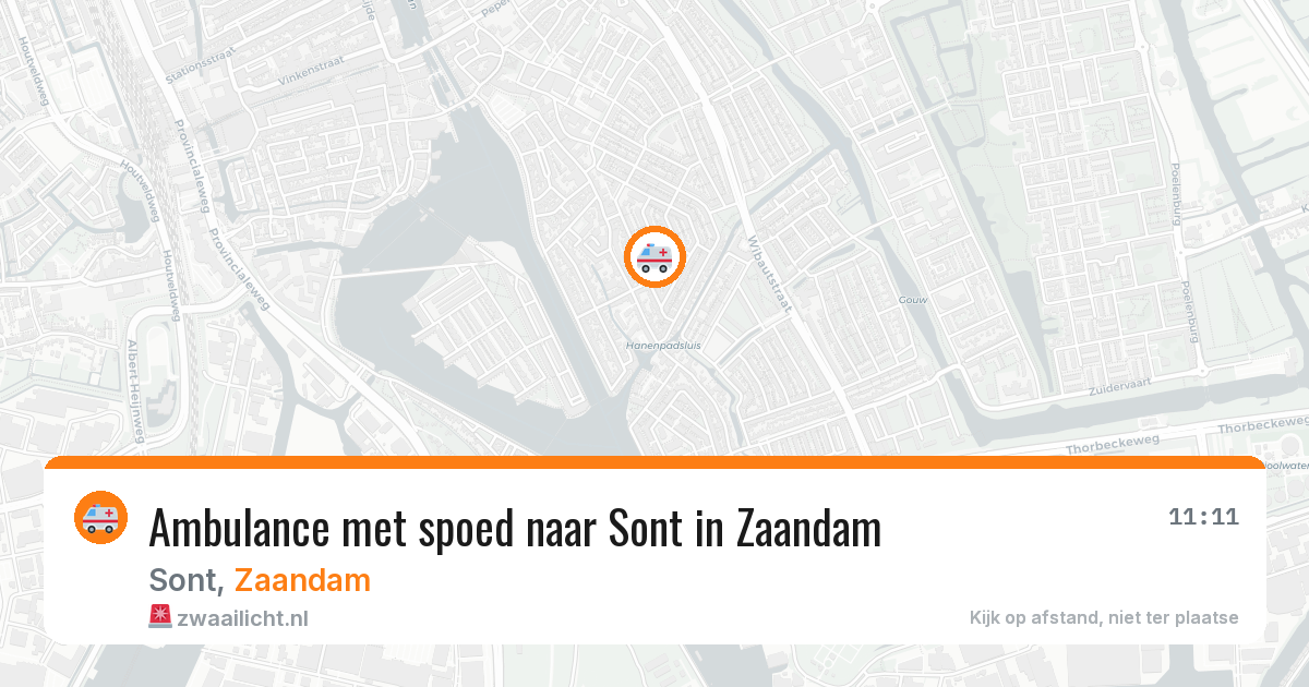 Ambulance met spoed naar Sont in Zaandam — 24 mrt 2026