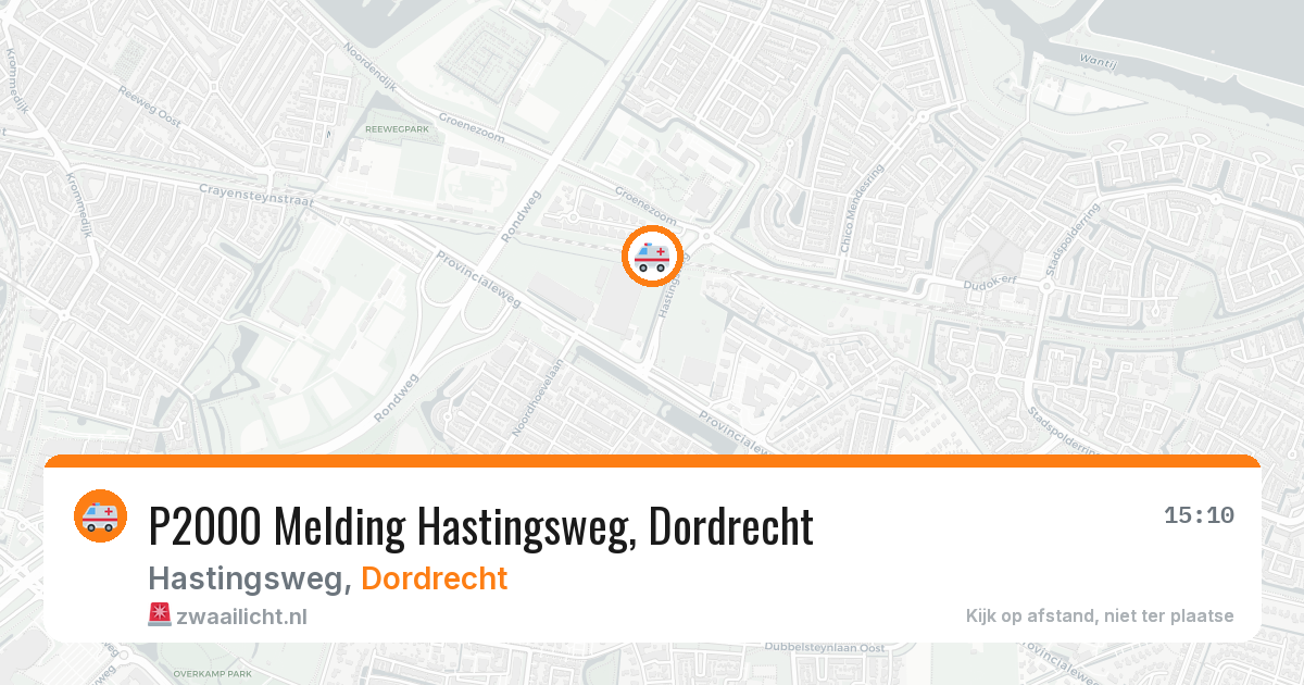 P2000 Melding Hastingsweg, Dordrecht — 5 aug 2026