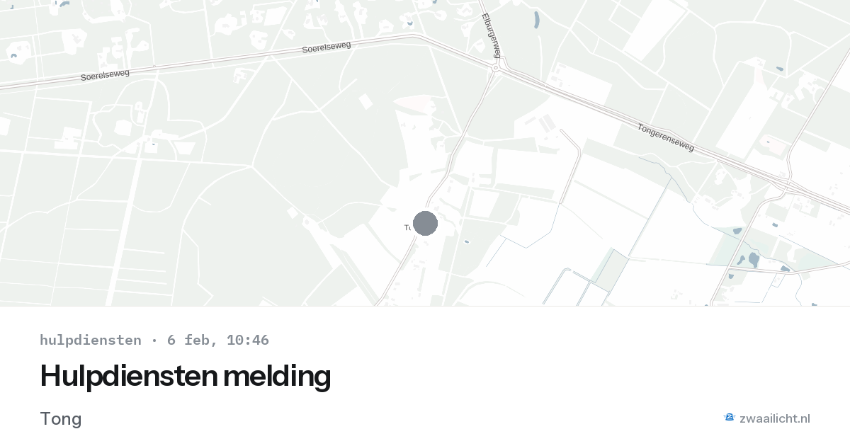 Hulpdiensten melding — 6 feb 2026
