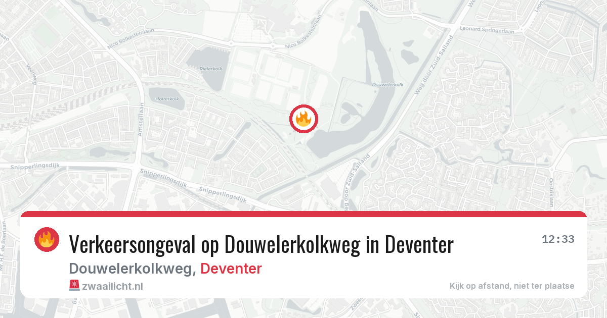 Verkeersongeval op Douwelerkolkweg in Deventer — 29 mei 2026