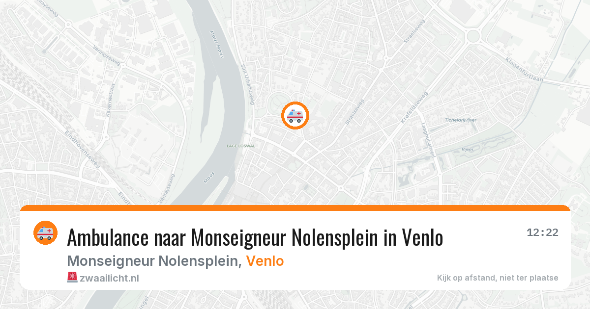 Ambulance naar Monseigneur Nolensplein in Venlo — 20 jun 2026