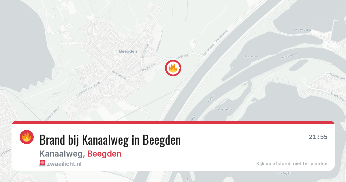 Brand bij Kanaalweg in Beegden — 28 jul 2026