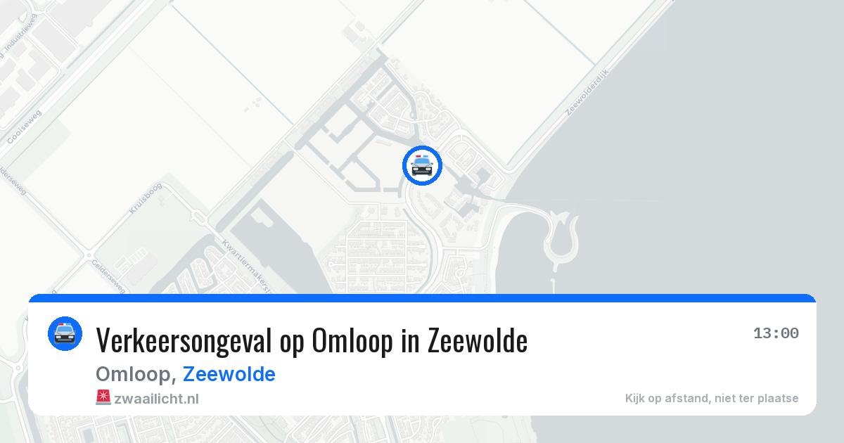 Verkeersongeval op Omloop in Zeewolde — 1 apr 2026