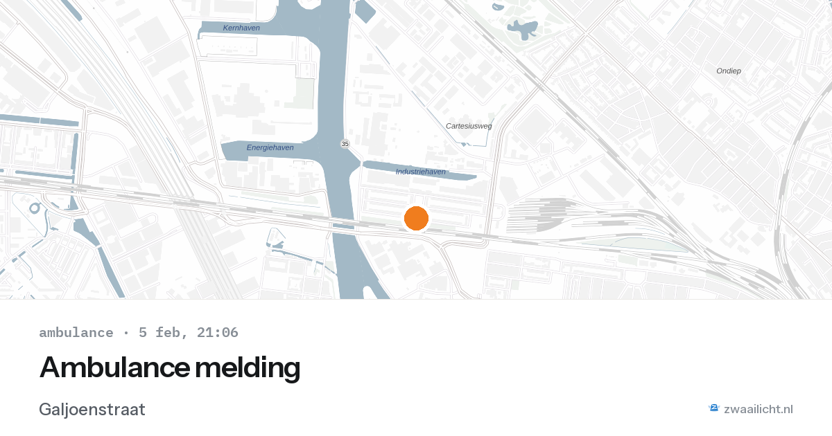 Ambulance melding — 5 feb 2026