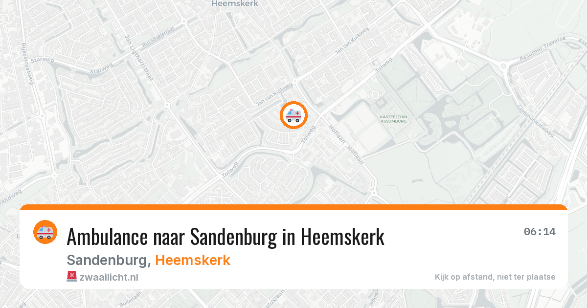 Ambulance naar Sandenburg in Heemskerk — 4 mei 2026