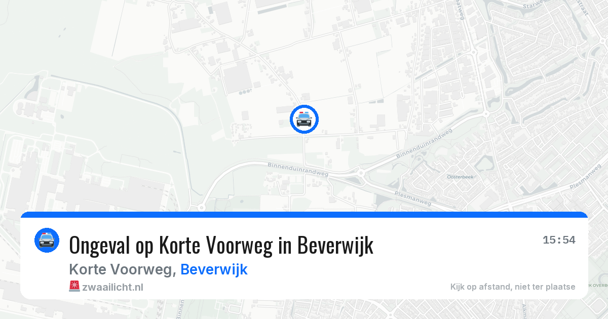 Ongeval op Korte Voorweg in Beverwijk — 26 mei 2026