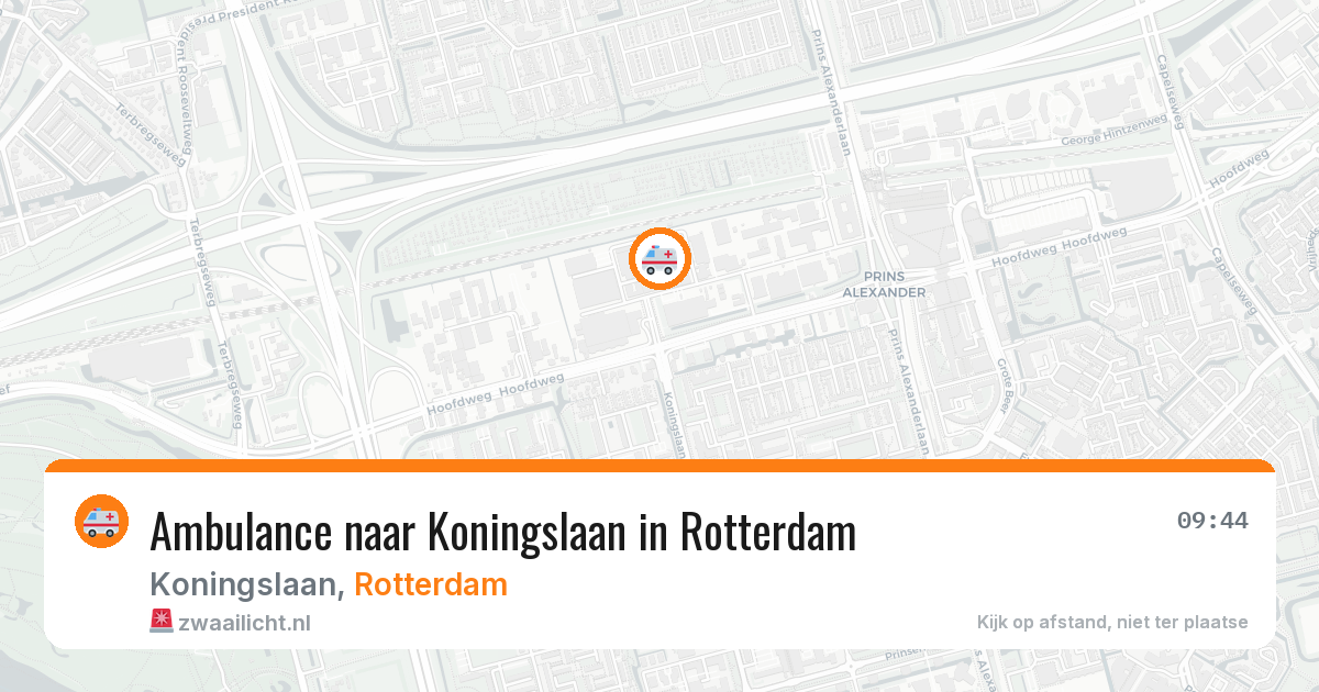Ambulance naar Koningslaan in Rotterdam — 26 jun 2026