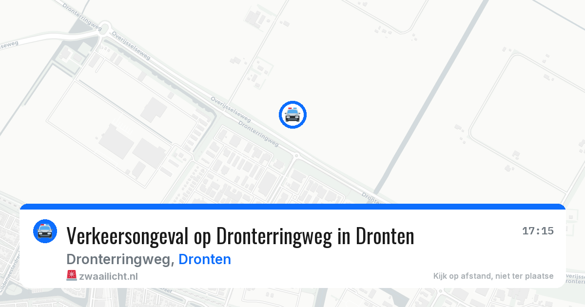 Verkeersongeval op Dronterringweg in Dronten — 25 apr 2026