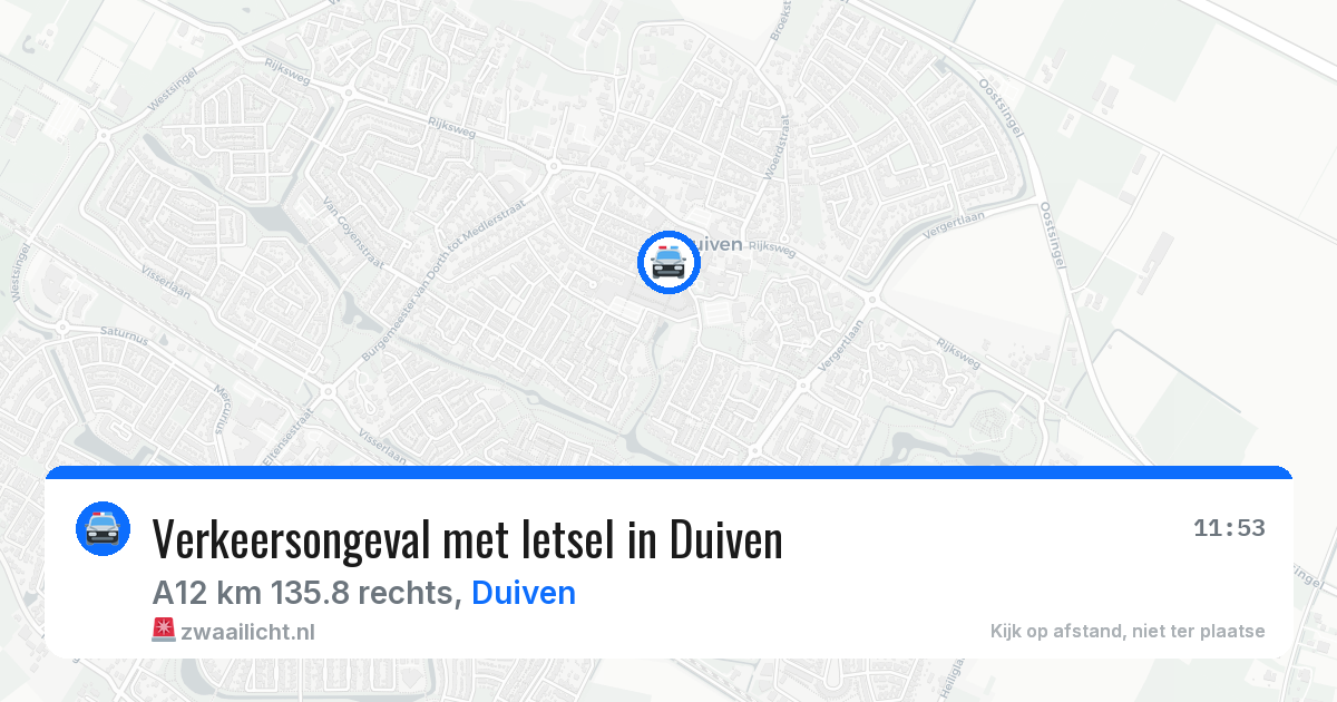 Verkeersongeval met letsel in Duiven — 25 apr 2026