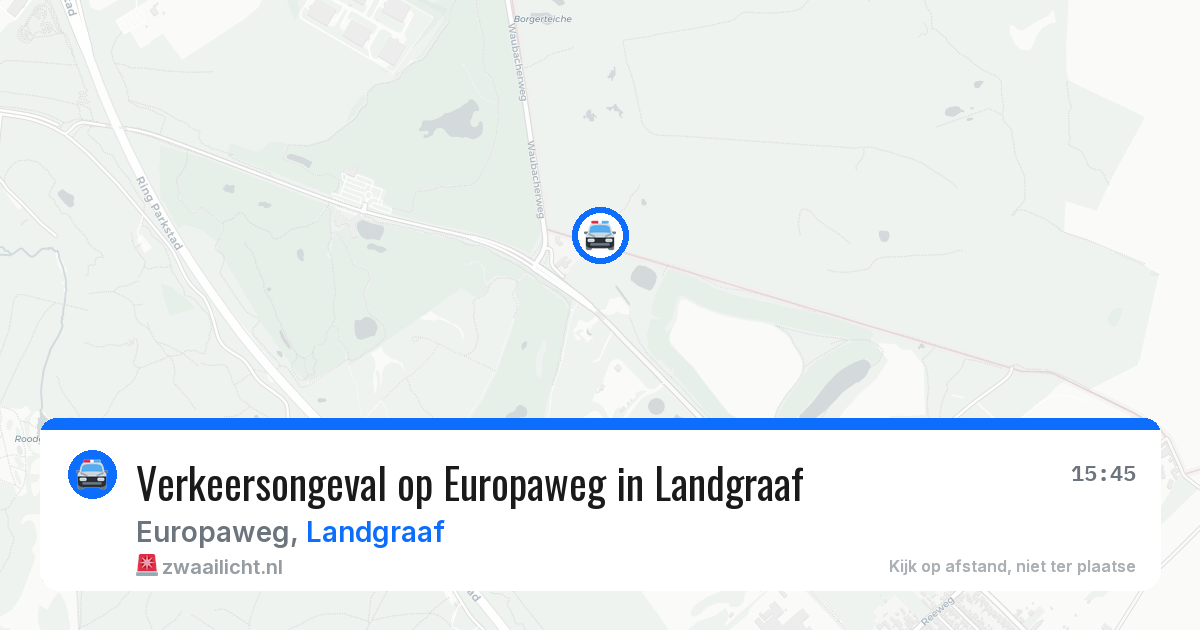 Verkeersongeval op Europaweg in Landgraaf — 5 apr 2026