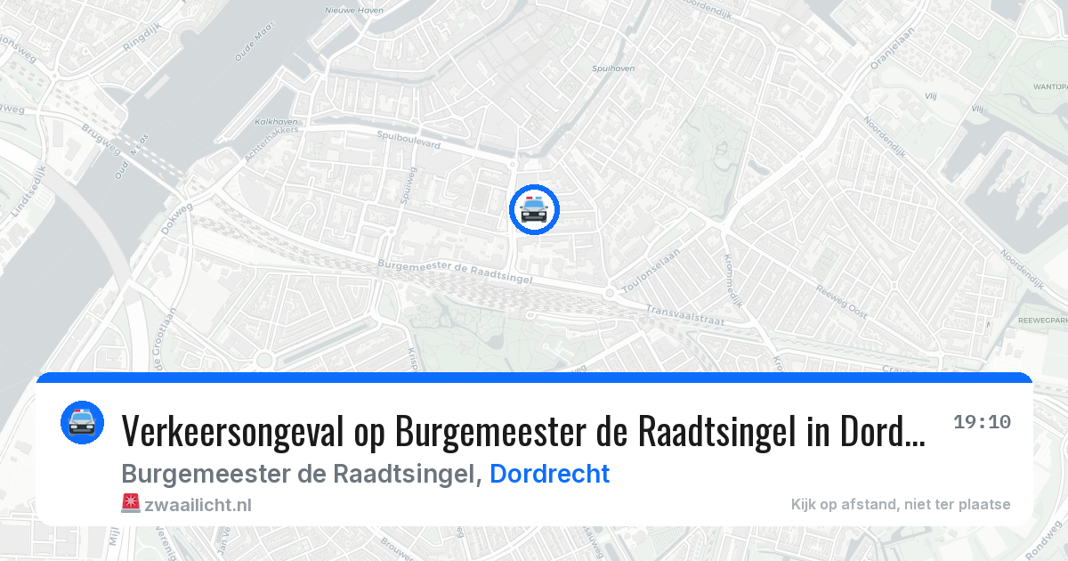 Verkeersongeval op Burgemeester de Raadtsingel in Dordrecht — 2 mei 2026