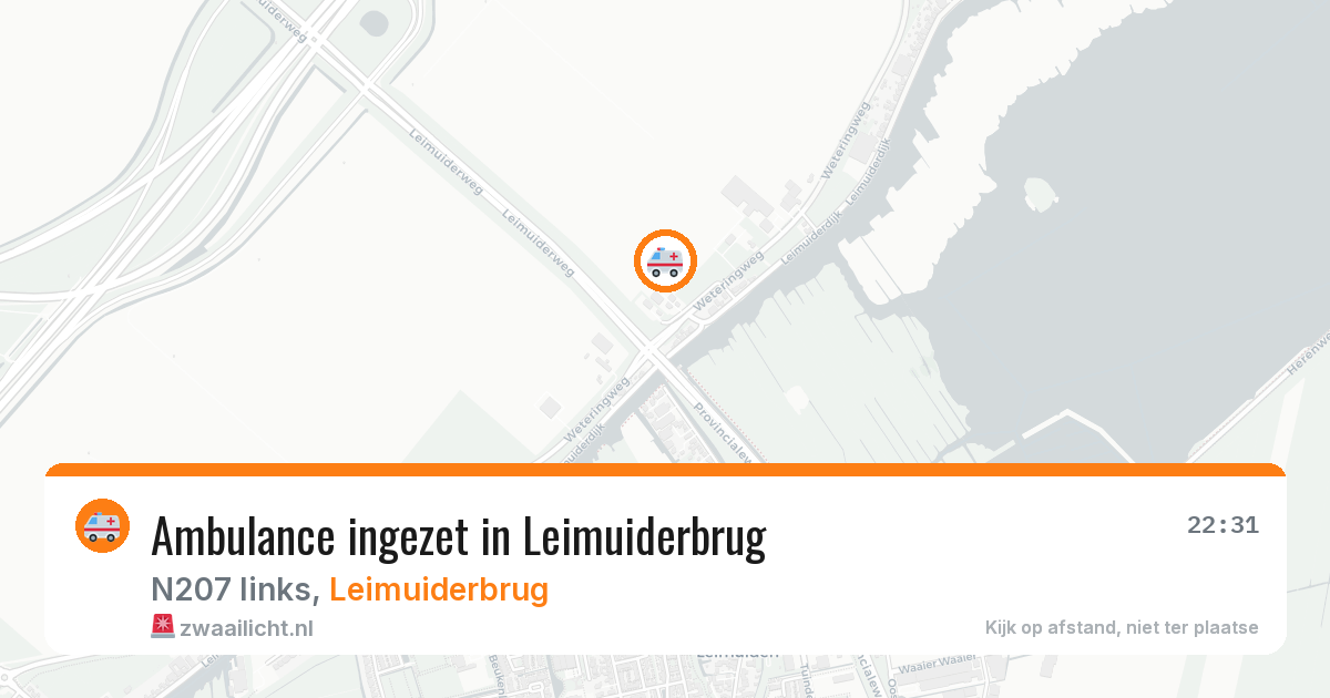 Ambulance ingezet in Leimuiderbrug — 2 feb 2026 | 🚨 Zwaailicht.nl