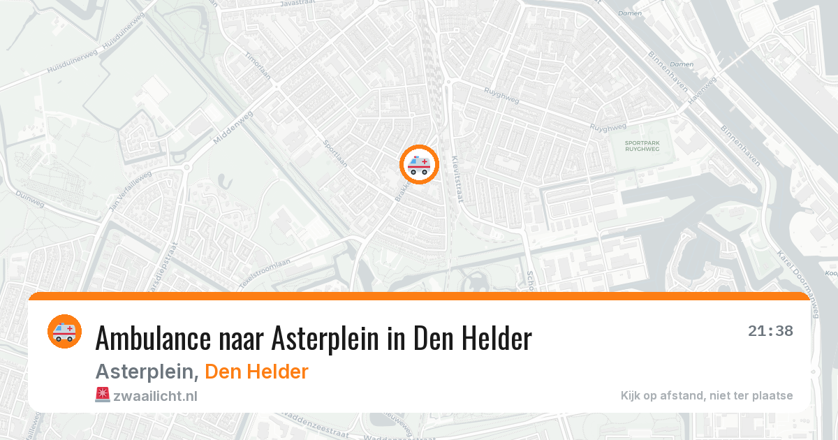 Ambulance naar Asterplein in Den Helder — 13 mei 2026