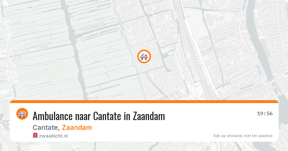 Ambulance naar Cantate in Zaandam — 12 jul 2026