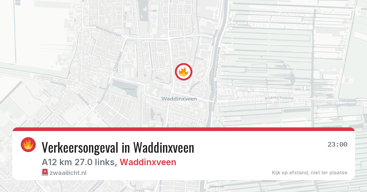 Verkeersongeval in Waddinxveen — 1 apr 2026