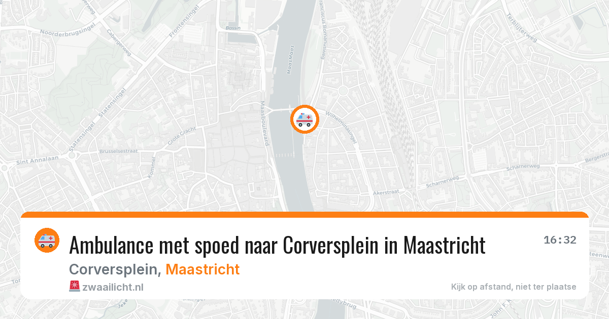 Ambulance met spoed naar Corversplein in Maastricht — 3 apr 2026