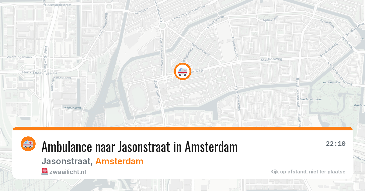Ambulance naar Jasonstraat in Amsterdam — 5 jul 2026