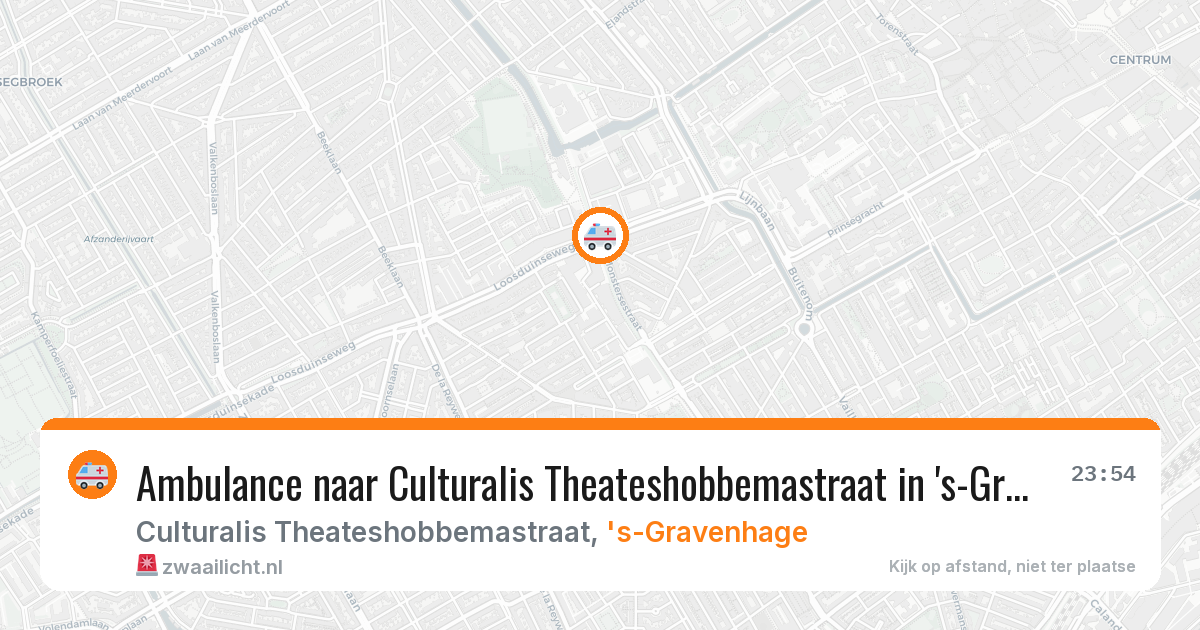 Ambulance naar Culturalis Theateshobbemastraat in 's-Gravenhage — 8 mei 2026