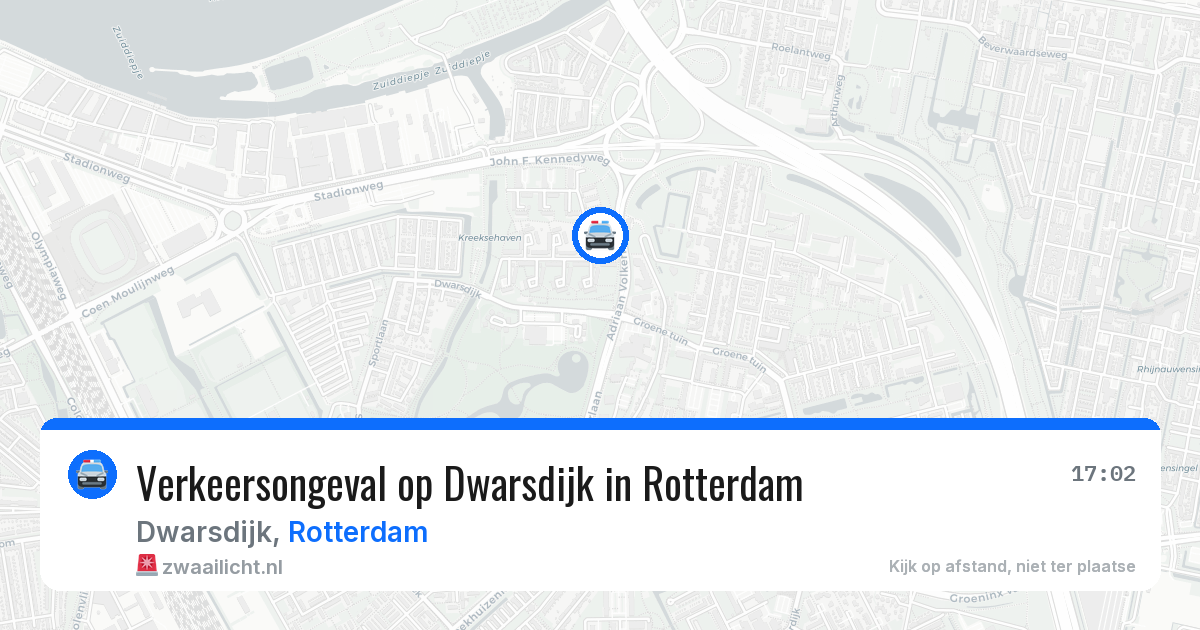 Verkeersongeval op Dwarsdijk in Rotterdam — 1 jul 2026