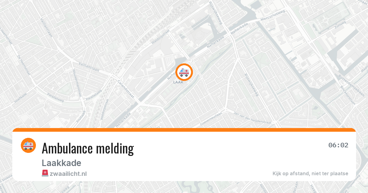 Ambulance melding — 5 jul 2026